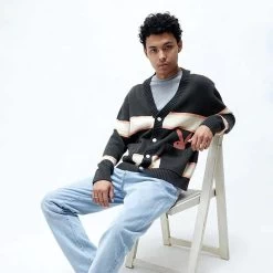 Men's Peek-A-Boo Cardigan -Playboy Clothing 0128508520052NEW 00 001