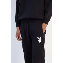 PB PALMS SWEATPANT Black -Playboy Clothing 0135250500001NEW 02 001 c0f483aa 9608 46ae 820a 00dfe576ce53