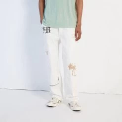 PB VINTAGE DOUBLE KNEE PANT Cream -Playboy Clothing 0135436750014NEW 00 569 b371428a e0e0 4ec0 9241 8d7b6aa7fdc1