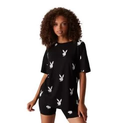 Women's All Over Bunny Tee -Playboy Clothing 073848283910 01 w1 18865b0d 3134 41cf ace1 f3f40f078754