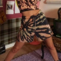 Women's Tie-Dye Grunge Sweatshort -Playboy Clothing 0821484260063NEW 00 998