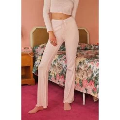 Women's Pointelle Logo Flare Pants 21 Women's Pointelle Logo Flare Pants -Playboy Clothing 0850468680027NEW 00 901 a0e50113 40e6 4477 9096 c4e6a739b447