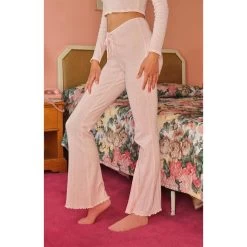 Women's Pointelle Logo Flare Pants 20 Women's Pointelle Logo Flare Pants -Playboy Clothing 0850468680027NEW 01 901 1f3ccf3a 6175 449d bab3 b336c74e0520