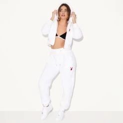 Sherpa Jogger -Playboy Clothing 2.5 541275 541280 SHERPA HOODIE AND JOGGER WHITE 0160 f7f66f05 5169 48de b5b8 c37ac930c46a