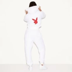 Sherpa Jogger White -Playboy Clothing 2.5 541275 541280 SHERPA HOODIE AND JOGGER WHITE 0168 f00b69e0 5d83 44d8 b5b6 d7fc3d9a0443