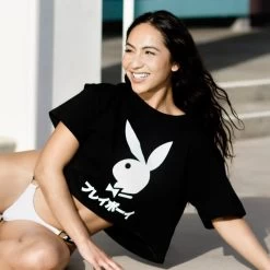 Japanese Rabbit Head Women's Cropped T-Shirt -Playboy Clothing 20210528 Summer 21 Lloyd Pursall 108 a6528609 82be 446c b43d 900c3ba0e778