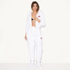 Sherpa Jogger White -Playboy Clothing 2 541275 541280 SHERPA HOODIE AND JOGGER WHITE 0152 8d3ff365 0680 465d a502 1de5c85c2c8d