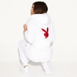 Sherpa Jogger White -Playboy Clothing 2 541275 541280 SHERPA HOODIE AND JOGGER WHITE 0177 ecac574b f401 4ced 89ce 98e406e20062