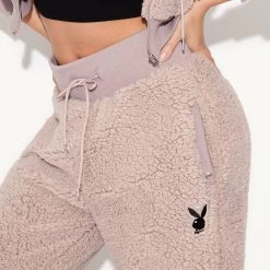 Sherpa Jogger -Playboy Clothing 3.5 541285 541290 SHERPA HOODIE AND JOGGER MOCHA 0309 605e2f03 c09a 490a a377 4dfcba9a8812