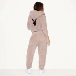 Sherpa Jogger -Playboy Clothing 3 541285 541290 SHERPA HOODIE AND JOGGER MOCHA 0319 2179ee1c 3548 4216 94b5 4485aa540f33