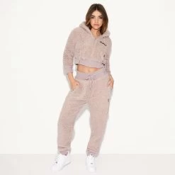 Sherpa Hoodie -Playboy Clothing 3 541285 541290 SHERPA HOODIE AND JOGGER MOCHA 0341 5e08d47a 5848 4a6b 86c2 fccfa3c96518