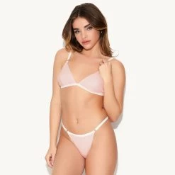 The Basics Triangle Bralette -Playboy Clothing 40.5 537491 537503 BASICS TRIANGLE BRALETTE AND THONG ROSE 3617 6c3ffd5d 1945 4fca abc6 87cc6e233811