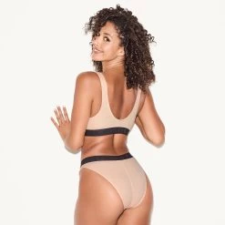 The Essentials Rib Scoop Neck Bra -Playboy Clothing 41 534146 6830025048161 ESSENTIALS RIB SCOOP NECK BRALETTE ALMOND 28735 WEBSIZE 0198b60a 64c8 4360 b10e c20cdd562a91