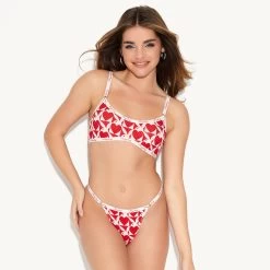 The Basics Scoop Bralette -Playboy Clothing 43 537558 537564 BASICS SCOOP BRALETTE AND THONG HEART BUNNY RED 3298 5e9fec52 1ea2 4155 9c56 8d7d3d9f5249