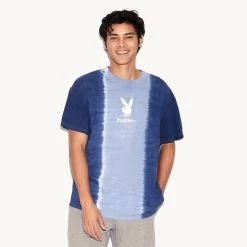 Playboy Logo Vertical Tie-Dye Tee -Playboy Clothing 496644 4827691843681 PLAYBOY LOGO VERTICAL TIEDYE TEE BLUE 6931 f37694b1 6f9b 408e 901e 82b96f8dba2c