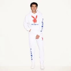 Japanese Rabbit Head Hoodie -Playboy Clothing 498397 6539772690529 JAPANESE RABBIT HEAD HOODIE WHITE 7424