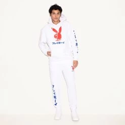 Japanese Rabbit Head Hoodie -Playboy Clothing 498397 6539772690529 JAPANESE RABBIT HEAD HOODIE WHITE 7437