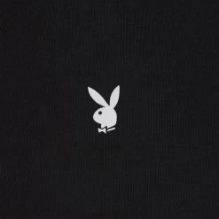 Men's Playboy Bunny Hoodie -Playboy Clothing 518801 6694852853857 DEF HOODIE BLACK SHIRT BLACK SHIRT BLACK1