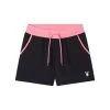 Women's Logo Shorts -Playboy Clothing 518811 6694919209057 DEF SHORTS BLACK FRONT a0681a42 dec3 4cb8 8c42 2cacd18dc3cc