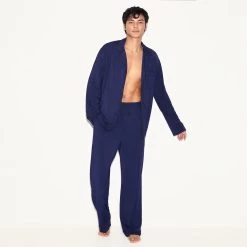 Men's Classic Sleep Set, Navy -Playboy Clothing 535821 6875554644065 MENS CLASSIC SLEEP NAVY 5722 60e9437b 8926 4252 bd40 ec179c0b0698