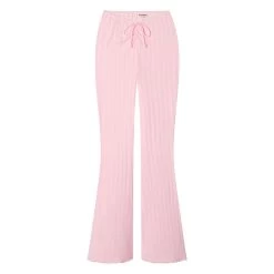 Women's Pointelle Logo Flare Pants