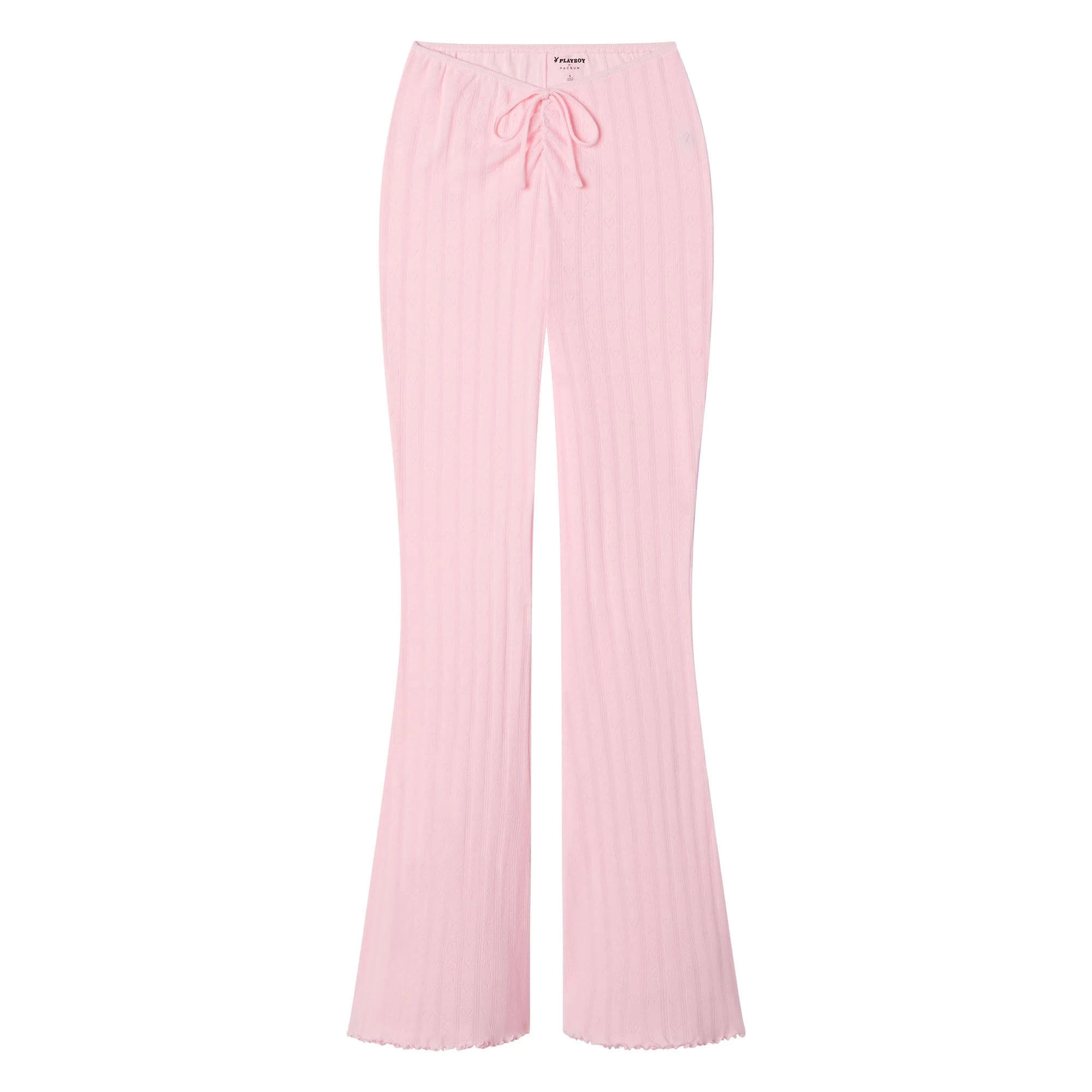Women's Pointelle Logo Flare Pants 3 Women's Pointelle Logo Flare Pants