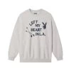Women's Left My Heart In L.A. Crewneck -Playboy Clothing 536781 6857980379233 LEFT MY HEART CREWNECK HEATHER GREY FRONT d05b8c53 365f 4868 b4af 2536bfdb4bfc