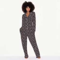 The Slumber Party Pajama Set, Black