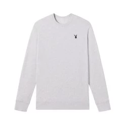 Bunny Basics Crewneck, Light Grey