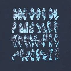 December 1972 Playmate X-Ray Long Sleeve T-Shirt -Playboy Clothing 6927220506721 542835 BUNNY LINE TEE NAVY BLAZER 3