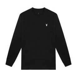 Rabbit Head Long Sleeve T-Shirt Black