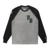 Playboy Varsity Crewneck Grey/Black -Playboy Clothing 6928932274273 543140 VARSITY MOTO CREW GREY BLACK 1 d534dad5 31d3 4af6 80d1 4162005522b7