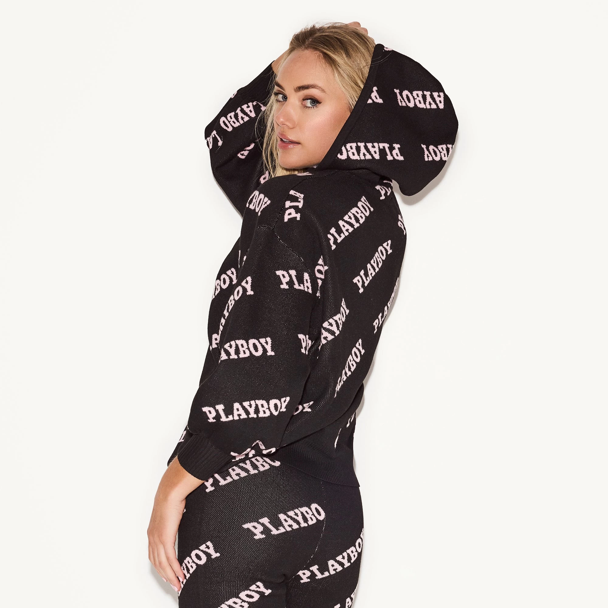 Women's Playboy Masthead Intarsia Knit Leggings - Image 2
