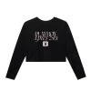 Après Ski Cropped Long Sleeve -Playboy Clothing APRESSKI CROPLSBLACK