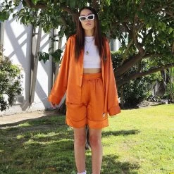 Long Silk Shorts -Playboy Clothing BB 0009 silkbballshort c67b8f5f 333c 4124 a704 cf59146d4c31