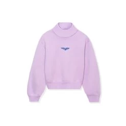 Women's Aviation Wings High Neck Cropped Sweatshirt -Playboy Clothing BIgBunny Cropped High Neck Mauve 001 3f6389c3 afc4 43b4 acec 15e8fc5980dd