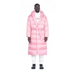 Belted Long Puffer Jacket -Playboy Clothing BigBunny Puff Robe Pink 003 833d49b9 72ad 412d b7a9 dd7d4b3174c9