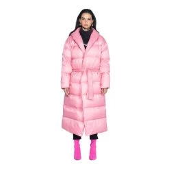 Belted Long Puffer Jacket -Playboy Clothing BigBunny Puff Robe Pink 009 bf8feeb5 c582 4fe6 938f 6451fa5fdb7e