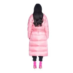 Belted Long Puffer Jacket -Playboy Clothing BigBunny Puff Robe Pink 012 4dc45117 bb30 478c af77 f1ad01af1573