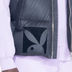 N950PB Puffer Vest -Playboy Clothing BigBunny Puff Vest Black 008 b30aeb53 2d9f 4435 a86f d5e4dcf78d9e