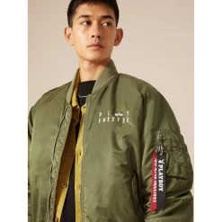 Playboy X Alpha Industries Reversible MA-1 Flight Jacket 16 Playboy X Alpha Industries Reversible MA-1 Flight Jacket -Playboy Clothing CJP51502C1 PLAYBOYXALPHAPLAYFOREVERMA 1FLIGHTJACKET SAGE M 056 CROPPED 282b3482 04d6 4817 a923 d0b49e48b550