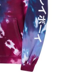 Ace Of Spades Tie Dye Hoodie -Playboy Clothing Color Bars Ace of Spades Tie Dye HoodiePink Purple 04