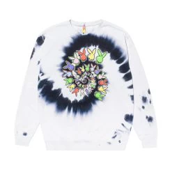 Playboy X Color Bars Spiral Tie-Dye Crewneck