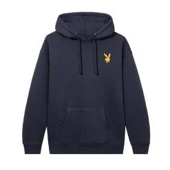 December 1973 Playboy Cover Hoodie -Playboy Clothing DEC1973NAVYFRONT