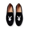 Duke + Dexter Velvet Bunny Loafers -Playboy Clothing Duke Dexter Velvet Bunny Loafers 01