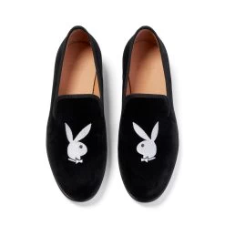Duke + Dexter Velvet Bunny Loafers