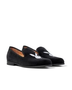 Duke + Dexter Velvet Bunny Loafers -Playboy Clothing Duke Dexter Velvet Bunny Loafers 05
