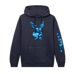 Hare Camo Hoodie -Playboy Clothing HARECAMOBLUENAVY