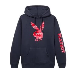 Hare Camo Hoodie -Playboy Clothing HARECAMONAVY