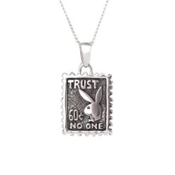 Trust No One Necklace -Playboy Clothing IMG 2085 Edit